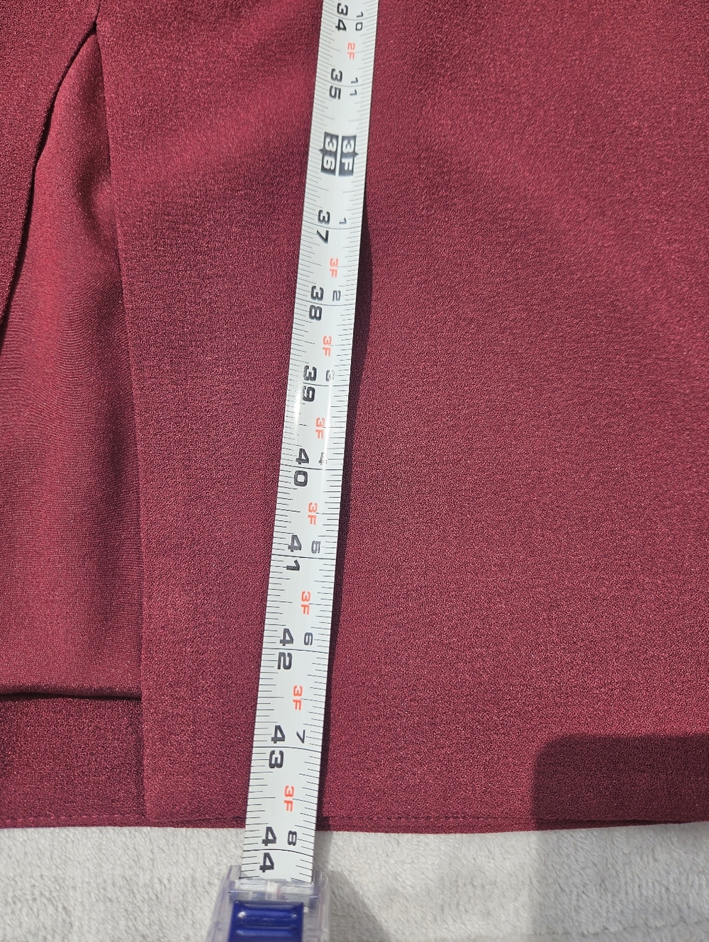 Dress The Population Tiffany Burgundy One Shoulder Midi Dress Bridal Coctail L - Picture 12 of 16